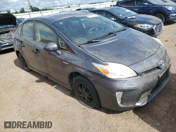 2014 Toyota Prius Four with VIN JTDKN3DU5E0378900, listed as a Copart auction lot 65434575 with Not provided miles and Clean title. Bid and sale history available at DreamBid. Image 4.