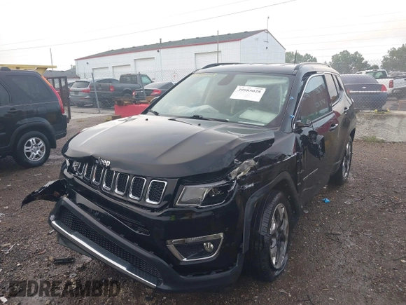 2018 Jeep Compass Limited with VIN 3C4NJDCB1JT354234, listed as a IAAI auction lot 39985028 with 76,293 mi miles. Bid and sale history available at carsss.com. Image 6.