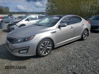2014 Kia Optima SX Turbo with VIN 5XXGR4A6XEG322262, listed as a Copart auction lot 52990085 with 202,187 mi miles and Salvage title. Bid and sale history available at DreamBid. Image 1.