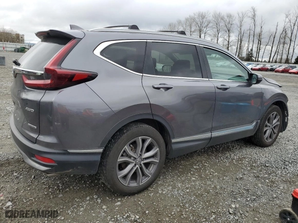 2021 Honda CR-V Touring with VIN 2HKRW2H93MH608463, listed as a Copart auction lot 47809355 with 26,186 mi miles and Salvage Title. Bid and sale history available at carsss.com. Image 3.