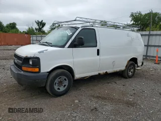 2007 Chevrolet Express Cargo z VIN 1GCHG35U971137504, wystawiony jako Copart lot #54410105 z przebiegiem 266 049 mil mil oraz Szkoda całkowita • Salvage title. Historia ofert i sprzedaży dostępna na DreamBid. Obrazek 1.