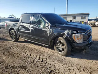 2023 Ford F-150 XL with VIN 1FTFW1E87PKE76757, listed as a Copart auction lot 87314154 with 10,280 mi miles and Salvage Title. Bid and sale history available at carsss.com. Image 4.