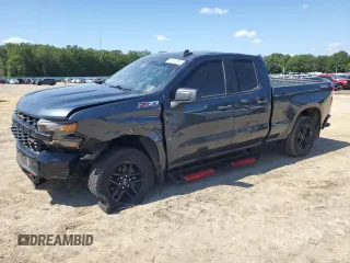 2020 Chevrolet Silverado 1500 Custom Trail Boss with VIN 1GCRYCEF4LZ264434, listed as a Copart auction lot 71434054 with 70,496 mi miles and Salvage Title. Bid and sale history available at DreamBid. Image 1.