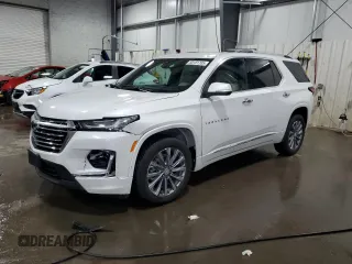 2023 Chevrolet Traverse Premier with VIN 1GNEVKKW1PJ122981, listed as a Copart auction lot 59181705 with 62,464 mi miles and Salvage title. Bid and sale history available at DreamBid. Image 1.