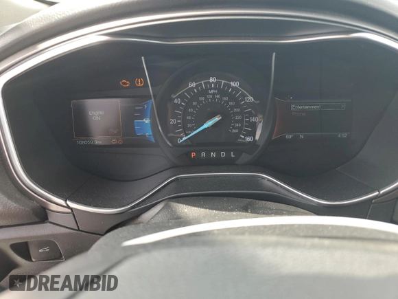 2017 Ford Fusion SE with VIN 3FA6P0H71HR195390, listed as a Copart auction lot 49345135 with 108,059 mi miles and Salvage Title. Bid and sale history available at DreamBid. Image 9.