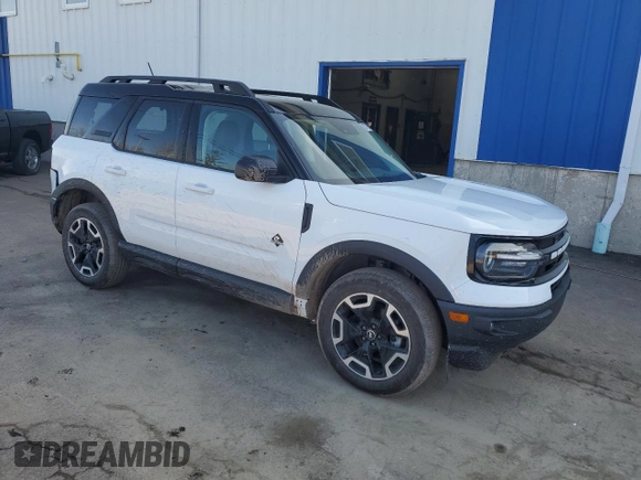 2024 Ford Bronco Sport Outer Banks with VIN 3FMCR9C62RRF31538, listed as a Copart auction lot 53771885 with 14,228 mi miles and Salvage title. Bid and sale history available at DreamBid. Image 4.