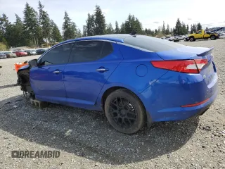 2013 Kia Optima SX with VIN 5XXGR4A65DG153959, listed as a Copart auction lot 52216175 with 112,332 mi miles and Salvage Title. Bid and sale history available at carsss.com. Image 2.