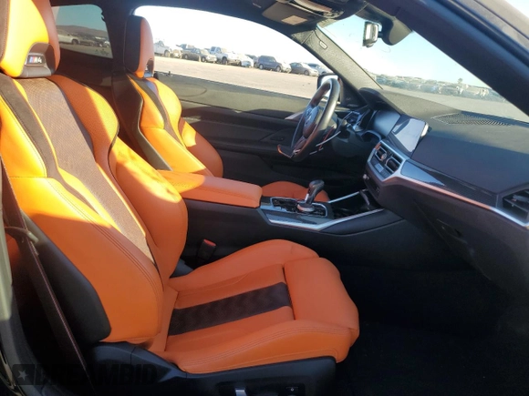 2023 BMW M4 Competition with VIN WBS33AZ09PCL12350, listed as a Copart auction lot 76828464 with 16,545 mi miles and Salvage Title. Bid and sale history available at carsss.com. Image 10.