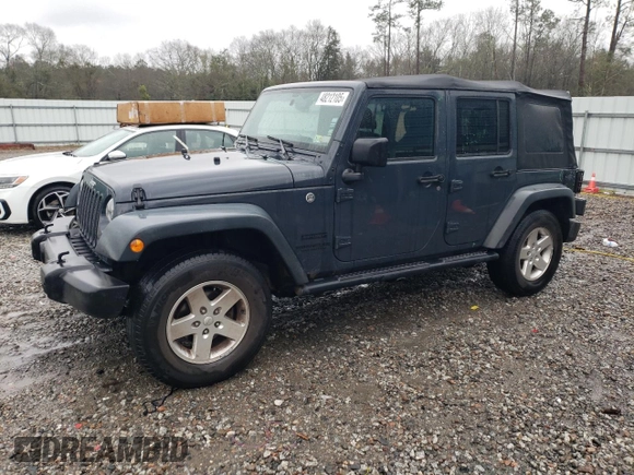 2016 Jeep Wrangler Unlimited Sport with VIN 1C4BJWDG2GL305086, listed as a Copart auction lot 48212105 with 113,001 mi miles and Salvage Title. Bid and sale history available at DreamBid. Image 1.