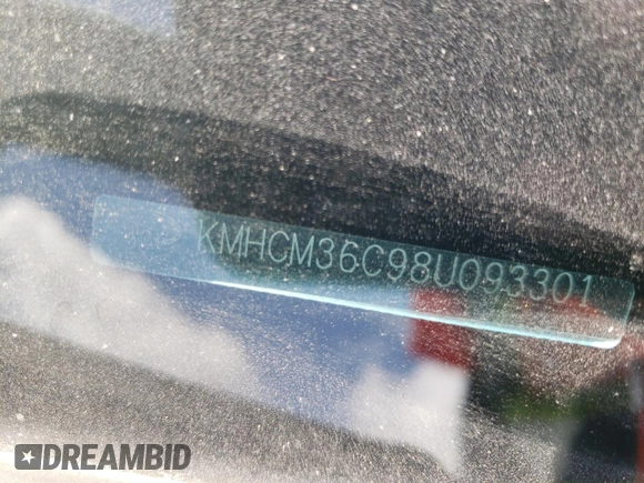 2008 Hyundai Accent GS with VIN KMHCM36C98U093301, listed as a Copart auction lot 63564783 with 94,773 mi miles and Salvage Title. Bid and sale history available at carsss.com. Image 14.