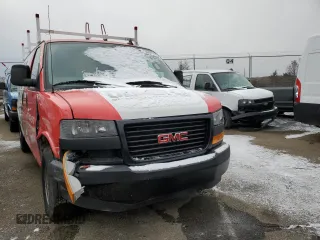 2022 GMC Savana Cargo z VIN 1GTW7AFP6N1148400, wystawiony jako Copart lot #55868185 z przebiegiem 27 226 mil mil oraz Szkoda całkowita • Salvage title. Historia ofert i sprzedaży dostępna na DreamBid. Obrazek 4.