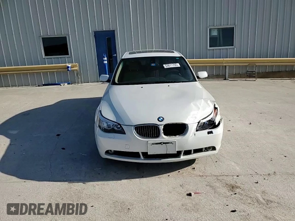 2007 BMW 5 Series 525i with VIN WBANE53537CW61863, listed as a Copart auction lot 53611705 with 134,014 mi miles and Salvage Title. Bid and sale history available at carsss.com. Image 13.