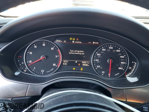 2015 Audi A6 Prestige with VIN WAUHGAFC1FN030039, listed as a Copart auction lot 48226915 with 86,088 mi miles and Clean title. Bid and sale history available at DreamBid. Image 9.