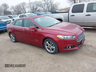 2016 Ford Fusion Titanium Hybrid with VIN 3FA6P0RU3GR355398, listed as a IAAI auction lot 41140669 with 125,959 mi miles. Bid and sale history available at carsss.com. Image 1.