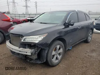 2014 Acura MDX with VIN 5FRYD3H2XEB015661, listed as a Copart auction lot 42613665 with 173,046 mi miles and Salvage Title. Bid and sale history available at carsss.com. Image 1.