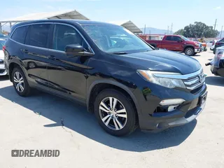 2017 Honda Pilot EX-L z VIN 5FNYF6H56HB073875, wystawiony jako IAAI lot #42756420 z przebiegiem 108 756 mil mil oraz . Historia ofert i sprzedaży dostępna na DreamBid. Obrazek 1.