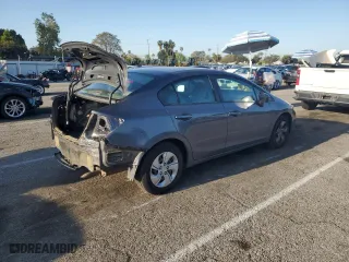 2015 Honda Civic Sedan LX with VIN 2HGFB2F52FH549143, listed as a Copart auction lot 52337485 with 194,936 mi miles and Salvage Title. Bid and sale history available at carsss.com. Image 3.