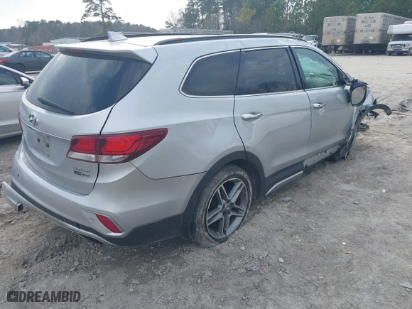 2017 Hyundai Santa Fe Limited Ultimate with VIN KM8SRDHF2HU175865, listed as a IAAI auction lot 41513550 with 1 mi miles. Bid and sale history available at carsss.com. Image 4.
