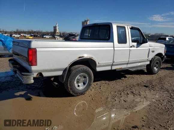 1996 Ford F-150 with VIN 1FTEX14H2TKA44467, listed as a Copart auction lot 46775655 with 161,179 mi miles and Salvage Title. Bid and sale history available at carsss.com. Image 3.