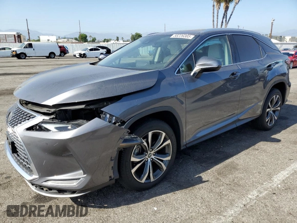 2020 Lexus RX 350 with VIN 2T2HZMAA4LC169399, listed as a Copart auction lot 58226385 with 20,489 mi miles and Salvage title. Bid and sale history available at DreamBid. Image 1.