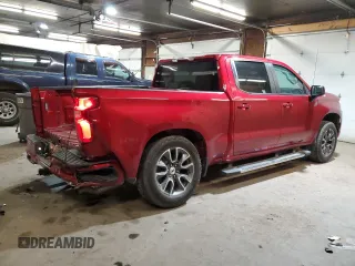 2023 Chevrolet Silverado 1500 RST with VIN 1GCUDEED4PZ152559, listed as a Copart auction lot 50621785 with 35,533 mi miles and Salvage Title. Bid and sale history available at DreamBid. Image 3.