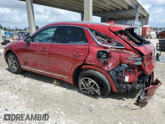 2022 Genesis GV70 2.5T with VIN KMUMADTB5NU068763, listed as a Copart auction lot 51658085 with 29,091 mi miles and Non Repairable. Bid and sale history available at DreamBid. Image 2.