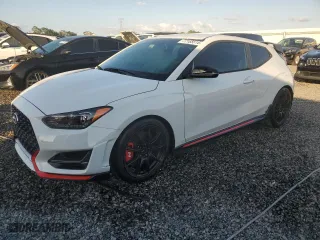 2020 Hyundai Veloster N with VIN KMHT36AH8LU004916, listed as a Copart auction lot 77165514 with 22,464 mi miles and Salvage Title. Bid and sale history available at carsss.com. Image 1.