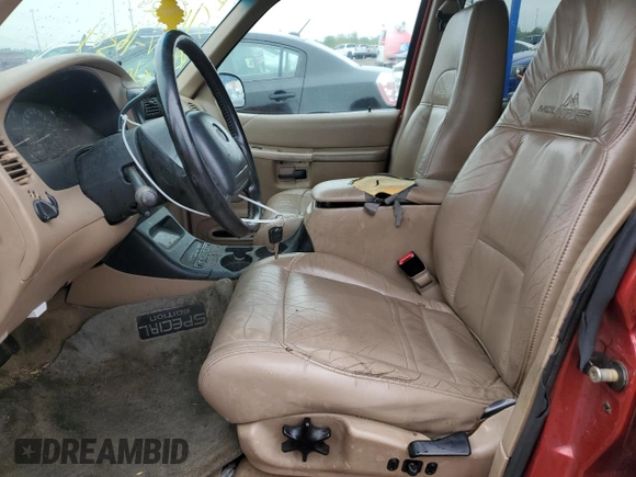 1999 Mercury Mountaineer with VIN 4M2DU55P5XUJ16364, listed as a Copart auction lot 57493435 with 166,256 mi miles and Clean title. Bid and sale history available at DreamBid. Image 7.