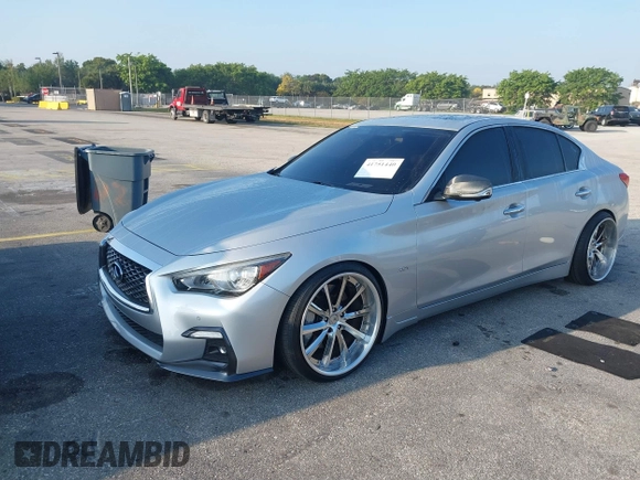 2019 Infiniti Q50 Luxe z VIN JN1EV7APXKM516277, wystawiony jako IAAI lot #41751440 z przebiegiem 52 638 mil mil oraz . Historia ofert i sprzedaży dostępna na DreamBid. Obrazek 2.