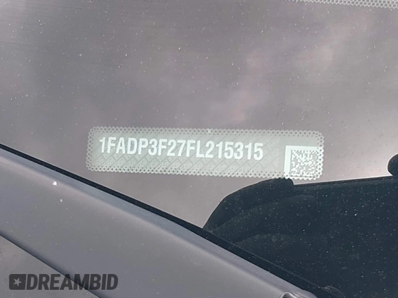 2015 Ford Focus SE with VIN 1FADP3F27FL215315, listed as a IAAI auction lot 42716234 with 118,645 mi miles and . Bid and sale history available at DreamBid. Image 9.