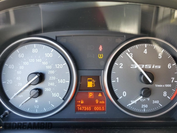 2011 BMW 3 Series 335is with VIN WBAKG1C55BE599403, listed as a Copart auction lot 54905025 with 147,365 mi miles and Clean Title. Bid and sale history available at carsss.com. Image 9.