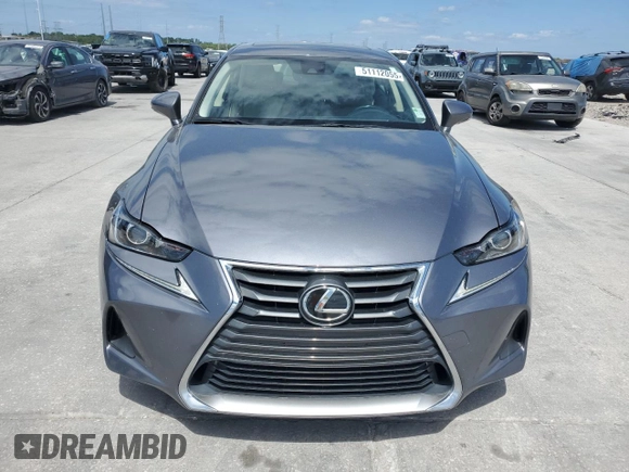 2017 Lexus IS with VIN JTHBA1D24H5048976, listed as a Copart auction lot 51112055 with 64,142 mi miles and Salvage Title. Bid and sale history available at carsss.com. Image 5.