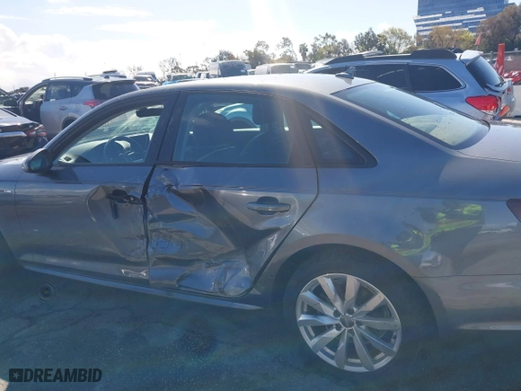 2018 Audi A4 Premium with VIN WAUKMAF45JA158842, listed as a IAAI auction lot 41794952 with 25,563 mi miles. Bid and sale history available at carsss.com. Image 6.