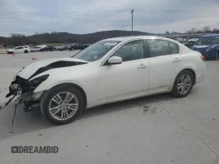 2012 Infiniti G25 Sedan Journey with VIN JN1DV6AP1CM811100, listed as a Copart auction lot 47370585 with 116,285 mi miles and Salvage Title. Bid and sale history available at carsss.com. Image 1.