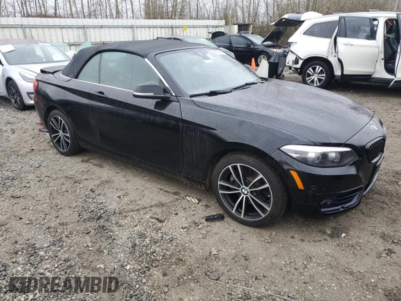 2020 BMW 2 Series 230i xDrive with VIN WBA2K1C08L7F94997, listed as a Copart auction lot 43188415 with 64,545 mi miles and Salvage Title. Bid and sale history available at carsss.com. Image 4.