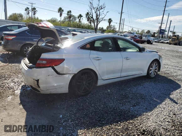 2014 Hyundai Azera Limited z VIN KMHFH4JG1EA361448, wystawiony jako Copart lot #42344065 z przebiegiem 178 452 mil mil oraz Szkoda całkowita • Salvage title. Historia ofert i sprzedaży dostępna na DreamBid. Obrazek 3.