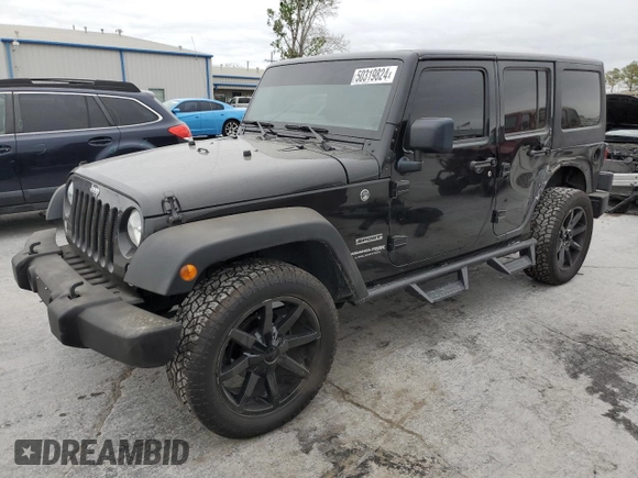 2018 Jeep Wrangler JK Unlimited Sport S with VIN 1C4BJWDG2JL887195, listed as a Copart auction lot 50319824 with 70,177 mi miles and Salvage Title. Bid and sale history available at carsss.com. Image 1.