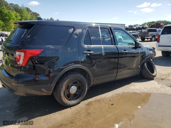 2017 Ford Police Interceptor Utility with VIN 1FM5K8AR3HGC66509, listed as a Copart auction lot 51995255 with 127,463 mi miles and Salvage Title. Bid and sale history available at carsss.com. Image 3.