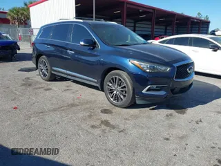 2016 Infiniti QX60 with VIN 5N1AL0MN4GC532048, listed as a IAAI auction lot 41832885 with 125,306 mi miles. Bid and sale history available at carsss.com. Image 1.