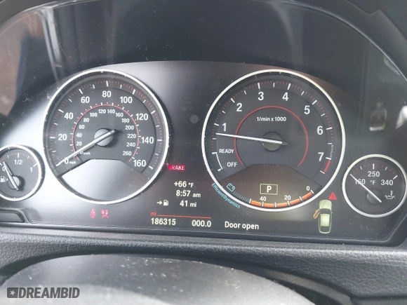 2014 BMW 3 Series Gran Turismo 328i xDrive with VIN WBA3X5C56ED242950, listed as a IAAI auction lot 41876120 with 186,315 mi miles. Bid and sale history available at carsss.com. Image 7.