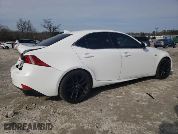 2014 Lexus IS 350 with VIN JTHBE1D20E5009785, listed as a Copart auction lot 43390055 with 163,556 mi miles and Salvage title. Bid and sale history available at DreamBid. Image 3.