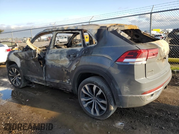 2021 Volkswagen Atlas SEL Premium R-Line z VIN 1V2FE2CA7MC223635, wystawiony jako Copart lot #85544804 z przebiegiem Nie podano mil oraz Nie do naprawy • Non repairable. Historia ofert i sprzedaży dostępna na DreamBid. Obrazek 2.
