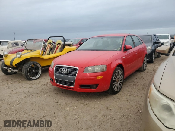 2008 Audi A3 with VIN WAUNF78P38A148371, listed as a Copart auction lot 76619424 with 0 mi miles and Salvage Title. Bid and sale history available at carsss.com. Image 1.