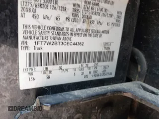 2012 Ford F-250 XL с VIN 1FT7W2BT3CEC44362, выставлен на аукционе IAAI как лот 42411443 с пробегом 215 227 миль миль и . История ставок и продаж доступна на DreamBid. Изображение 9.