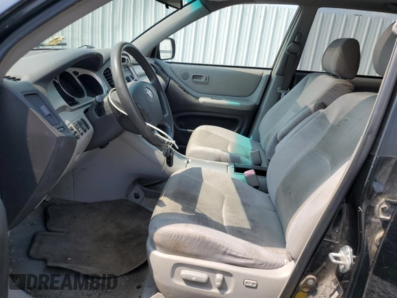 2006 Toyota Highlander with VIN JTEDW21A760014419, listed as a Copart auction lot 60360015 with 210,775 mi miles and Salvage title. Bid and sale history available at DreamBid. Image 7.