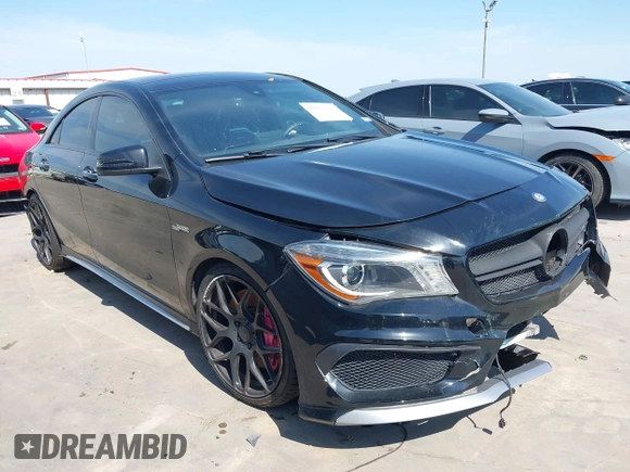 2015 Mercedes-Benz CLA 45 AMG with VIN WDDSJ5CB6FN179985, listed as a IAAI auction lot 42228608 with 87,917 mi miles and . Bid and sale history available at DreamBid. Image 1.