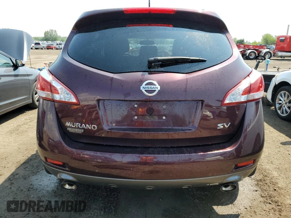 2013 Nissan Murano S with VIN JN8AZ1MW6DW306318, listed as a Copart auction lot 58636755 with 173,497 mi miles and Salvage title. Bid and sale history available at DreamBid. Image 6.
