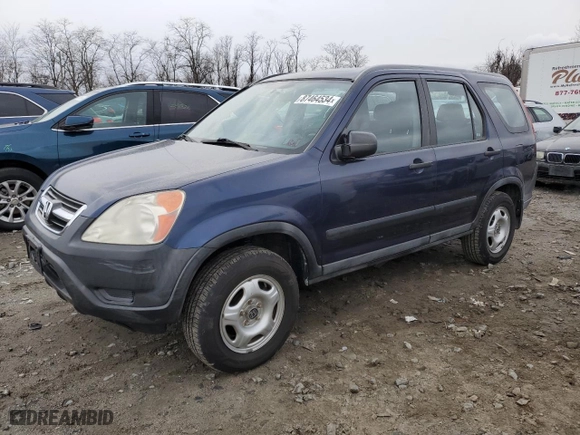 2003 Honda CR-V LX with VIN SHSRD78593U153723, listed as a Copart auction lot 87464534 with 234,067 mi miles and Clean Title. Bid and sale history available at carsss.com. Image 1.