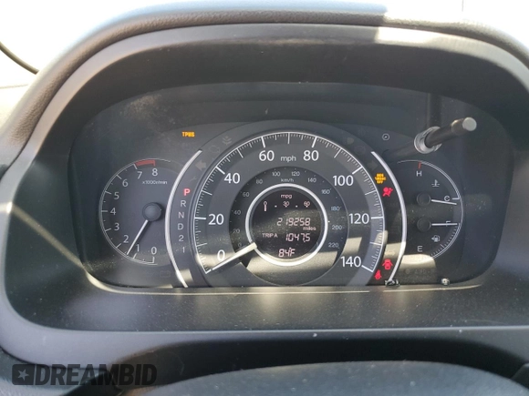 2012 Honda CR-V EX-L with VIN 2HKRM4H79CH632393, listed as a Copart auction lot 57844555 with 219,258 mi miles and Salvage title. Bid and sale history available at DreamBid. Image 9.