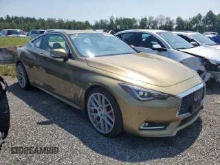 2017 Infiniti Q60 Red Sport 400 with VIN JN1FV7EL0HM700972, listed as a Copart auction lot 62163635 with 124,364 mi miles and Clean title. Bid and sale history available at DreamBid. Image 4.